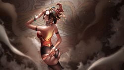 alternate_costume ass bunny_girl hi_res highres liang_xing mercy overwatch zhuque_mercy