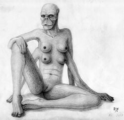 2017 4_arms 4_breasts 4_fingers 4_toes absurd_res alien anthro barefoot breasts dated dekxer empty_eyes epic_games feet female fingers graphite_(artwork) hand_on_knee hand_on_leg hi_res humanoid humanoid_feet humanoid_hands leaning leaning_back monochrome multi_arm multi_breast multi_limb nali_(species) navel nipples pencil_(artwork) pussy solo spread_legs spreading toes traditional_media_(artwork) unreal_(series) video_games