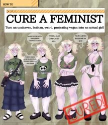 4girls angry angry_expression angry_eyes angry_face big_breasts bitch blonde_female blonde_hair blonde_hair_female breasts clothing confused confused_expression confused_face confused_look confusion drugs female female_focus female_only feminist femsub gunnar heels high_heels hips long_hair maledom misogyny nose_piercing patriarch piercing rule_63 s0d0my_s1n sexism sexism_kink short_hair short_skirt skirt smile smiling smiling_at_viewer submission submissive submissive_female terkel_i_knibe thighs thin_waist underwear wavy_hair wide_hips yellow_eyes