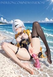 ai_generated ass dildo hi_res newstudioai thighhighs tights wet yixuan_(zenless_zone_zero) zenless_zone_zero zzz
