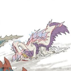anyuwlof blood comic dick dubious_consent feral forced lagiacrus male male/male mizutsune monster monster_hunter monster_hunter_wilds sex tagme to_be_continued violence