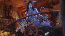 1girls 3d big_breasts black_hair blizzard_entertainment draenei female_only morilymory mory nude original_character purple_skin pussy solo thick_thighs voluptuous voluptuous_female warcraft wide_hips world_of_warcraft