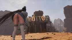 3d android android_girl ass eve_(stellar_blade) female female_only machine machine_girl robot robot_girl screenshot seductive solo solo_female stellar_blade