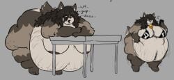 bbw big_ass big_breasts breasts bubble_butt cleavage cow_print female furry huge_ass huge_breasts mexifurfoof nipples overweight ssbbw tagme thick_thighs wide_hips