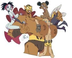 argent_(dc) bumblebee_(dc) dc dc_comics pantha tagme teen_titans terra_(dc) topless