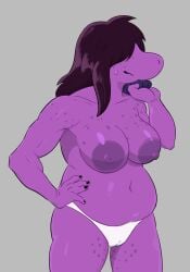 1girls breasts deltarune female panties pussy susie_(deltarune) tagme terminalvermin topless