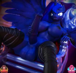 1futa 2019 3d alicorn animal_genitalia animal_penis anthro areolae armwear blue_feathers breasts curvy equid equine_penis erect_nipples erection eyelashes feathered_wings feathers forsaken_(artist) friendship_is_magic furry futa_only futanari highres horn horsecock huge_breasts huge_penis large_testicles looking_at_penis mammal my_little_pony navel nipples nude partypick penis precum precum_drip princess_luna_(mlp) sitting solo solo_futa spread_legs spreading testicles thighhighs wings