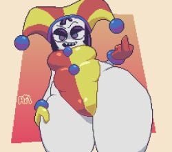 evil pomni (the amazing digital circus) from glitch productions by hellenqueenx