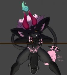 2024 accessory anthro balls bell bell_collar big_balls big_ears big_penis black_sclera blue_fire bracelet collar colored_fire demon erection felid feline fire front_view furgonomics genitals gesture glowing glowing_tattoo grey_background hair hand_gesture hi_res horn huge_cock humanoid_genitalia humanoid_penis inner_ear_fluff jewelry littletrixter long_tail looking_at_viewer male male_anthro mammal motion_lines nude penis pink_hair pointing pointing_at_penis presenting presenting_penis pupils red_horn ring short_hair simple_background slit_pupils snaggle_tooth solo spiked_bracelet spiked_collar spikes standing tail tail_accessory tail_jewelry tail_ring tail_tuft tattoo trix_(littletrixter) tuft wide_stance womb_tattoo yellow_eyes