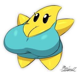 2d 2d_(artwork) 2d_artwork artist_name artist_signature dress huge_breasts luma miso_souperstar star super_mario_bros. super_mario_galaxy super_mario_galaxy_2 wtf_is_this