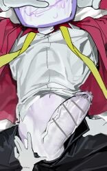 1boy asd1565326 bar_censor censor_bar censored censored_penis cock deltarune dick male_only navel penis tenna_(deltarune)