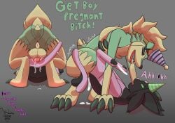 absurd_res anal anal_sex anthro ass balls birthday bodily_fluids canid canine clothing cum cum_inside cum_on_ground dialogue digital_media_(artwork) duo eeveelution ejaculation erection espeon feral from_front_position fur generation_2_pokemon generation_7_pokemon genital_fluids genitals hair hat headgear headwear hi_res imminent_facial knot lycanroc male male/male male_penetrated male_penetrating male_penetrating_male mammal mating_press midnight_lycanroc nintendo open_mouth orgasm party_hat penetration penile penis pokemon pokemon_(species) sex simple_background size_difference smile tail text the_line_goat tongue tongue_out