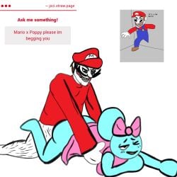 crack_pairing crossover dandy's_world hairy jxci mario mario_(series) no_panties no_pants poppy_(dandy's_world) roblox self_upload strawpage_request teeth vaginal_penetration weird_crossover