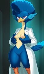 1girls ai_generated bird bird_girl furry furry_female fusionfall