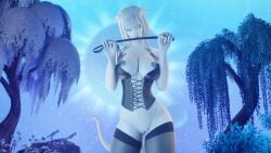 1girls 3d big_breasts blizzard_entertainment corset draenei elly_(draenei) female_only morilymory nude original_character pussy riding_crop solo stockings thick_thighs voluptuous voluptuous_female warcraft white_hair white_skin wide_hips world_of_warcraft