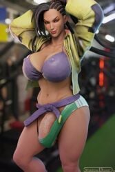 3d brazilian brazilian_futa busty capcom futanari hourglass_figure laura_matsuda shadowboxer street_fighter tagme wide_hips