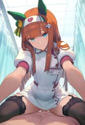 1girls ai_generated animal_ears anthropomorphization artist_request eyes female hair legs silence_suzuka_(umamusume) skin tagme umamusume umamusume_pretty_derby young