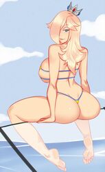 ass bikini feet female luma_bikini mario_(series) micro_bikini nintendo princess_rosalina solo super_mario_galaxy tagme