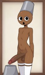 ai_generated brud_(sprunki) cum femboy looking_at_viewer male penis pixai request