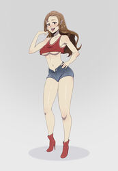 armpits belle_delphine crop_top daisy_dukes elf_ears erect_nipples female high_heels instagram midriff navel pointy_ears sargentgear07 shorts solo tagme