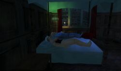 3d bed bedroom beldingford'_s_mistress bottomless corset hitman hitman_contact_(2004) io-interactive maid maid_headdress mansion official_art screenshot sleeping video_games winston_beldingford