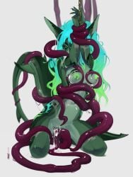 2025 3:4 anthro areola arm_fin arm_markings athletic athletic_anthro athletic_female aurora_(kamikazekit) belly black_harness black_sclera bodily_fluids bondage bound breast_squeeze breasts captured chained chains clothed clothing collar cuff_(restraint) cum cum_drip cum_from_vagina cum_in_vagina cum_inside cum_on_arm cum_on_breasts cum_on_ground cum_on_tentacle curvy_figure dripping ear_piercing erect_nipples female fin fin_markings fin_piercing fish furgonomics furry-specific_piercing genital_fluids genitals green_body green_eyes green_skin hair hale. hands_above_head harness hi_res hip_markings hourglass_figure inner_thigh kneeling leaking_cum leg_markings leg_muscles looking_at_viewer marine markings medium_breasts messy messy_hair midriff multicolored_hair multicolored_markings narrowed_eyes navel nipples no_underwear non-mammal_breasts nude one_eye_obstructed orgasm penetration piercing questionable_consent restraints sex shark shoulder_markings simple_background slime small_waist solo spread_legs spreading squeezing tail tail_fin tentacle tentacle_around_breast tentacle_around_tail tentacle_around_wrist tentacle_in_vagina tentacle_penetration tentacle_sex tentacle_slime tentacles_around_arms tentacles_around_legs tentacles_around_waist vaginal_penetration vaginal_penetration vulva wide_hips wrist_cuffs wrists_together