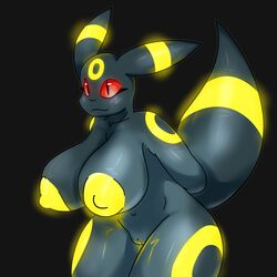 1:1 1girls 2019 absurd_res anthro anthrofied areolae big_breasts big_eyes bioluminescence black_fur breasts eeveelution female female_only glowing hi_res huge_ass huge_breasts lime09 nintendo nipples nude pokémon_(species) pokemon pokemon_(species) pokemon_gsc pokemorph pussy red_eyes solo umbreon video_games yellow_fur yellow_pussy yellow_skin