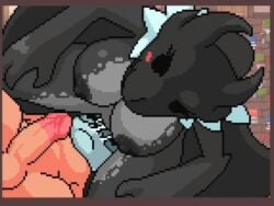 1boy 1girls 2d 4:3 4:3_aspect_ratio akai_(ugokashitari) animated animated_image anthro anthro_focus anthro_penetrated areola areolae big_breasts big_titties black_areola black_body black_breasts black_dragon black_eyes black_nipples black_scales black_skin black_wings blush blushing_female bouncing_breasts breasts closed_eyes closed_mouth closed_mouth_smile closed_smile cum cum_drip cum_on_breasts cum_on_face cum_on_upper_body dragon dragon_girl dragon_humanoid female female/male female_focus fully_naked fully_nude game_cg genital_fluids genitalia genitals hands_on_legs hands_on_thighs handsfree_ejaculation horizontal_image horizontal_video knight knight_armor knight_helmet light_blue_fur longer_than_10_seconds male male/female medium_ass medium_butt naked naked_female no_sound penis pixel_animation pixel_art princess_and_conquest pussy pussy_juice pussy_juice_drip pussy_juice_leaking pussy_juice_puddle pussy_juice_stain pussy_juice_string pussy_juice_trail pussy_on_face sex short_playtime shorter_than_10_minutes shorter_than_30_seconds shorter_than_3_minutes shorter_than_five_minutes shorter_than_four_minutes shorter_than_one_minute shorter_than_two_minutes swallowing swallowing_cum vagina vaginal_fluids visible_areola visible_areolae visible_breasts visible_nipples visible_penis visible_penis_shape visible_pussy white_fur