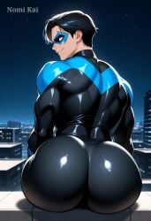 ai_generated ass ass_focus bara dc_comics dick_grayson gay male male_only nightwing nomi_kai yaoi
