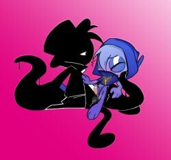 2boys anal anal_sex black_(sprunki) blue_body blush cute full_body gay jevin_(sprunki) male sprunki yaoi