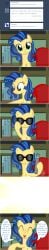 ask comic dead_source earth_pony female flashequestria implied_bon_bon indoors mare men_in_black milky_way_(mlp) my_little_pony neuralizer oc oc_only pony solo sunglasses tumblr