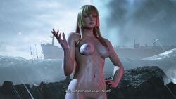 1girls 3d 3d_animation aesthetic animated bandai_namco bangs blonde_hair cat caught completely_nude_female emilie_de_rochefort european_female female female_focus female_only human light-skinned_female light_skin long_hair looking_at_viewer medium_breasts mod namco nude nude_female nudity pale_skin pubic_hair rain solo solo_female solo_focus standing surprised tagme tekken tekken_8 video video_game_character wet