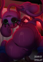 2025 5_fingers absurd_res animate_inanimate areola artist_name ass big_areola big_breasts big_butt bodily_fluids breasts bubble_butt curvy_figure digital_drawing_(artwork) digital_media_(artwork) eyelashes female fingers gem genitals green_eyes hair hi_res holding_butt huge_butt huge_hips huge_thighs humanoid jewelry living_toy long_arms long_hair long_neck looking_at_viewer looking_back looking_back_at_viewer mature_female mature_humanoid mob_entertainment mommy_long_legs necklace nipples not_furry nude nude_female nude_humanoid pearl_(gem) pearl_necklace pink_body pink_hair pink_skin plump_labia poppy_playtime pussy small_waist smile solo spiralart_(artist) stretchy sweat sweatdrop text thick_thighs voluptuous voluptuous_female voluptuous_humanoid watermark wide_hipped_female wide_hipped_humanoid wide_hips