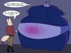 big_ass big_breasts blueberry blueberry_inflation breasts bubble_butt female furry huge_ass huge_breasts inflation lj_caffie tagme thick_thighs wide_hips