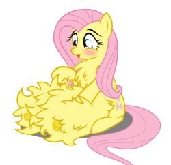 big_crotchboobs chest_fluff crotchboobs crotchboobs_on_floor dead_source excessive_fluff female flashequestria fluffy_crotchboobs fluttershy_(mlp) huge_crotchboobs impossibly_large_crotchboobs my_little_pony nipples nude solo solo_female