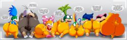 absurd_res anthro anus ass backsack balls barely_visible_anus bent_over big_butt bow_ribbon bracelet breasts camera_view darkened_genitalia erection eyewear feet female freckled_butt freckles genitals glasses group hi_res huge_butt humanoid_genitalia iggy_koopa jewelry kneeling koopa koopaling larry_koopa legs_up lemmy_koopa ludwig_von_koopa lying magic_wand male mario_bros morton_koopa_jr. necklace nintendo nipples on_side penis presenting presenting_hindquarters roy_koopa scalie short_stack simple_background spiked_bracelet spikes spread_legs spreading standing tepigfan101 wand wendy_o._koopa white_background