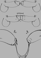 2boys balls cum disembodied_penis docking faceless_character jack_off_buddy lewdsnail male nude penis penis_to_penis precum precum_bridge tagme