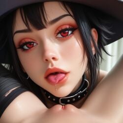 ai_generated cunnilingus eye_contact female_pov makeup megumin realistic yuri yuri