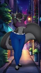 big_breasts breasts female furry huge_breasts sirtrashpanda tagme thick_thighs underboob wide_hips