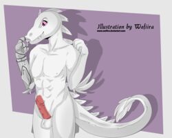 anthro art commission digital dinosaur furry furry_only male male_only manga penis raptor velociraptor wofiira ych