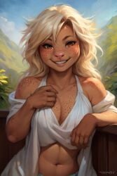 ai_generated anthro anthro_only blonde_female blonde_hair