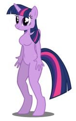 anthro barbie_doll_anatomy breasts featureless_breasts featureless_crotch female flashequestria my_little_pony solo twilight_sparkle_(mlp) unguligrade_anthro what why