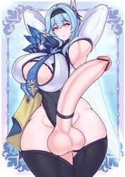 1futa cock_ring eula_(genshin_impact) full-package_futanari futanari genshin_impact huge_breasts huge_cock pinkdiablo