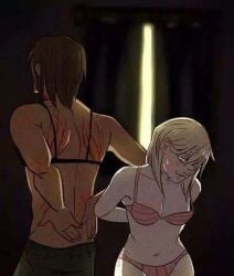 2girls after_sex attack_on_titan bite_mark christa_lenz historia_reiss scratches shingeki_no_kyojin tagme unknown_artist ymir_(shingeki_no_kyojin) yuri yuri