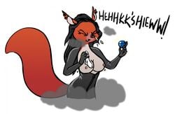 allergies anthro breasts dust female rodent sneeze sneezing squirrel wardrobe_malfunction