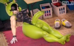 2022 3d 3d_(artwork) absurd_res anthro barefoot big_breasts blender_(disambiguation) breasts coel3d digital_media_(artwork) feet female furry furry_futa futa_only futanari gym_clothes hi_res idw_comics idw_publishing latex mobian_(species) nipples nude pussy sega sharp_teeth solo sonic_(series) sonic_the_hedgehog_(comics) sonic_the_hedgehog_(idw) sonic_the_hedgehog_(series) surge_the_tenrec tagme teeth thick_thighs
