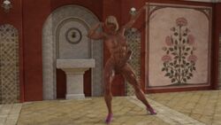 1futa 3d abs amelia_(artist) amicalira_(artist) areolae balls big_balls big_breasts blonde_hair blue_eyes breasts cum cum_on_penis cumdrip dark-skinned_futanari dark_skin dickgirl erection futa_only futanari high_heels huge_breasts huge_cock intersex looking_at_viewer muscular muscular_female muscular_futanari naked_footwear naked_heels naked_with_shoes_on naughty_face nipples nude open_toe_shoes original original_character penis pose seductive seductive_smile shiny_skin smile solo tan_skin thick_thighs