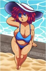 1female 1girls beach beach_background big_breasts big_butt bikini bikini_bottom bikini_top black_eyes blue_bikini blue_hair bra breasts bubble_butt busty button_eye button_eyes curvaceous curvy curvy_female curvy_figure cute daytime doll_girl fat_ass female female_focus female_only glitch_productions gooseworx hand_in_hair hand_on_head hat hips huge_breasts huge_butt large_ass large_breasts looking_at_viewer marrowseas ocean open_mouth outdoors outside pose posing posing_for_the_viewer ragatha ragatha_(beach_outfit) ragatha_(tadc) ragatha_(the_amazing_digital_circus) ragdoll red-haired_female red_hair red_hair_female shaded short_hair sitting solo solo_female solo_focus suggestive swimsuit the_amazing_digital_circus thick_ass thick_butt thick_thighs thighs triangle_nose voluptuous voluptuous_female water wet wet_body white_skin wide_hips
