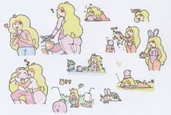 bandicoot big_ass biker_clothes bikini blonde_hair bunnysuit crash_(series) crash_(series) crash_team_racing_nitro-fueled okami_tomato pencil_(artwork) pinned pinned_down sleeping sunbathing tawna_bandicoot tomato_(okami_tomato) water