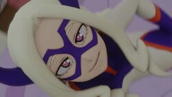 3d animated ass ass_focus ass_shake blonde_hair bodysuit boku_no_hero_academia domino_mask female from_behind gloves huge_ass jiggle kishi leaning leaning_forward long_hair looking_at_viewer mount_lady pink_eyes skin_tight smile solo tagme twerking very_long_hair video video